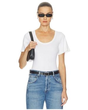 Citizens of Humanity Rosalie U Neck Tee - Blue