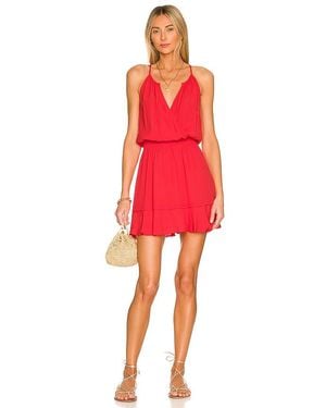 Bobi Surplice Dress - Red