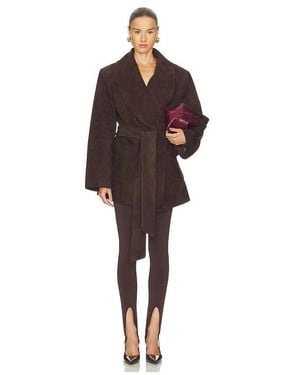 SER.O.YA Chandra Suede Jacket - Brown