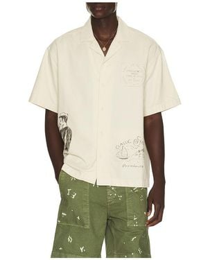 President's Hand Painted Reef Shirt - Natural