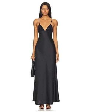 WeWoreWhat Langes Slip Dress Mit Spitze - Schwarz