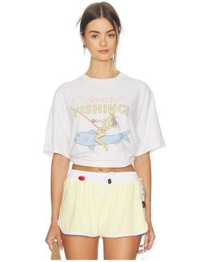 RE/DONE Boyfriend Tee Fishing - White