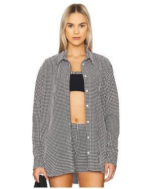 Hunza G Hemd Oversized - Mehrfarbig