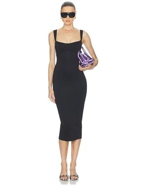 GOOD AMERICAN Sculpting Sweetheart Midi Dress - Blue