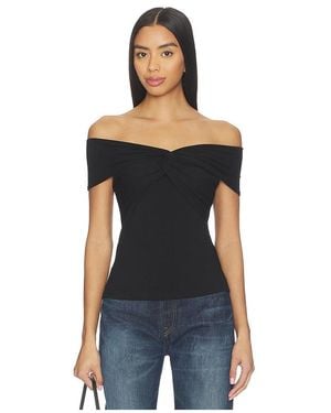 MORE TO COME Rorie Off Shoulder Top - Black