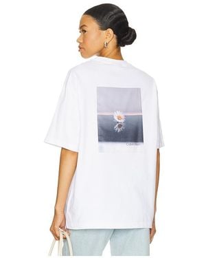 Calvin Klein Shirt Flower - Weiß