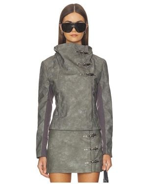 Jaded London Funnel Neck Jacket - Gray