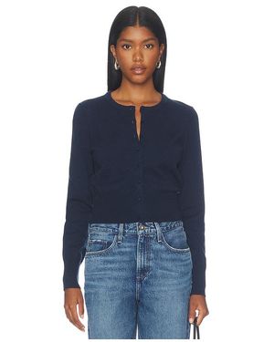 GOOD AMERICAN The Fine Knit Cardigan - Blue