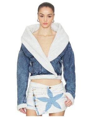 MASHA POPOVA Bathrobe Vortex Jacket - Blue