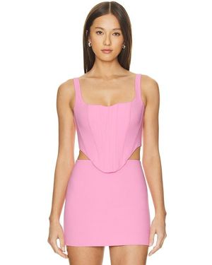 Bardot Corset Bustier - Pink