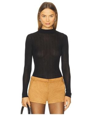 Runaway the Label Aven Turtleneck Long Sleeve Top - Black