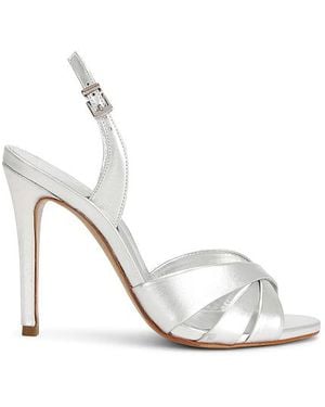 SCHUTZ SHOES Keefa Sling Buckle Sandal - White
