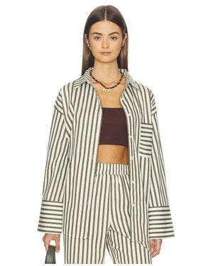 4th & Reckless Jessie Oversize Beach Shirt - White