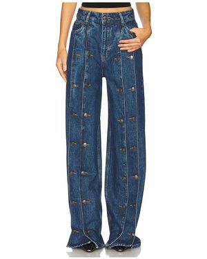 ROTATE BIRGER CHRISTENSEN Dixie Button Jean - Blue