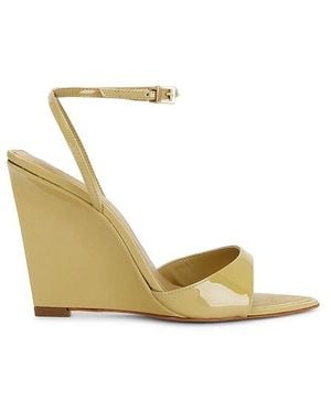 SCHUTZ SHOES Elodie Wedge Sandal - Metallic