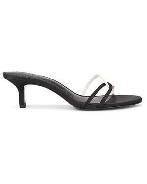 Black Suede Studio Ilaria 50 Mule - White