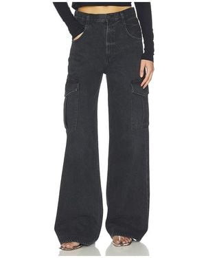Agolde Minka Cargo Jeans - Black