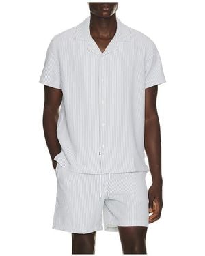 Rails Amalfi Camp Collared Shirt - White