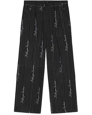 Kidsuper Parte Inferior Del Traje Ks Pinstripe En Color Negro Talla (También En S, Xl/1X)