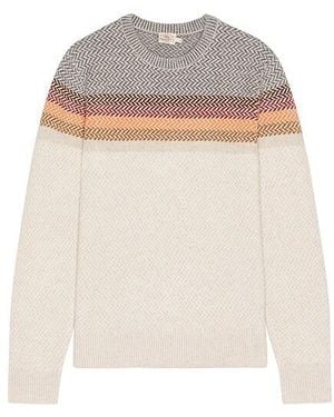 Faherty Donegal Ombre Crew - Natural