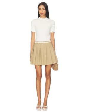 Jonathan Simkhai Abbie Short Sleeve Mini Dress - Natural
