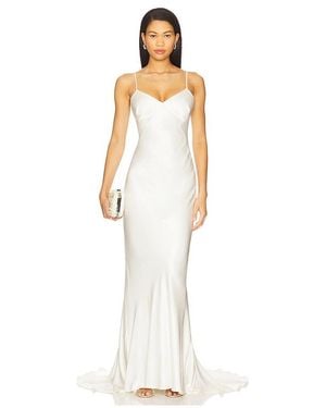 Shona Joy La Lune Low Back Maxi Dress - White