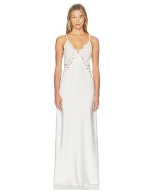 Homebodii Peyton Long Slip Dress - White