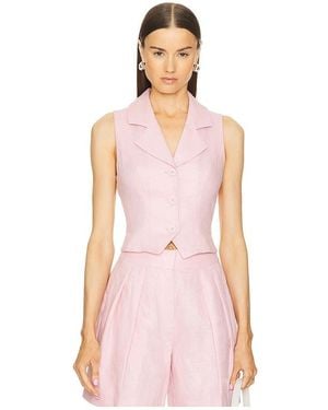 L'academie 'Academie Carinne Vest Top - Pink