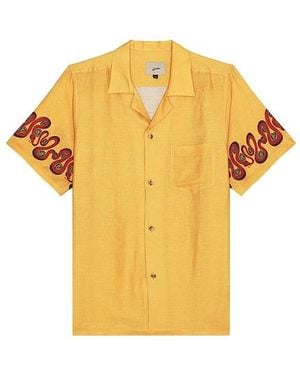 Bather Resort-Shirt Ochre Dizzy Boa - Gelb