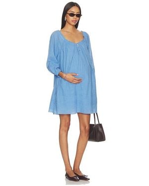 HATCH The Lottie Secret Nursing Dress - Blue