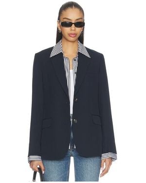 Rag & Bone Frank Poplin Combo Blazer - Blue