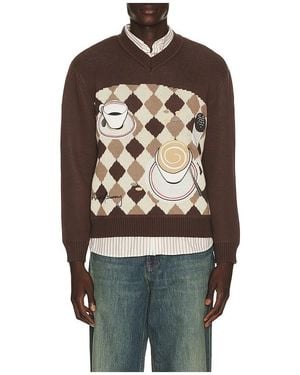 House Of Sunny Daily Grind Knit Jumper - Brown