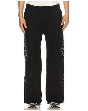 Affliction Skeleton Joggers - Black