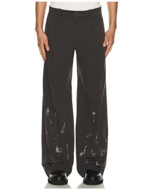 we11done Painted Trousers - Black