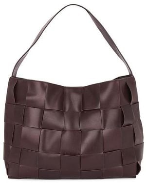 St. Agni Woven Large Tote - Brown