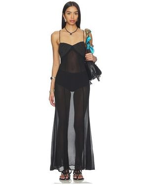 superdown Vestido Penny En Color Negro Talla (También En Xs, Xxs, S, M, Xl)