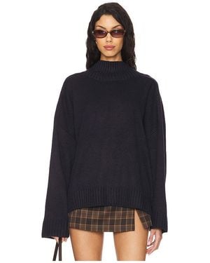 WeWoreWhat Strick Oversized Funnel Neck - Schwarz