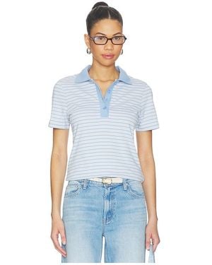 Samsøe & Samsøe Poloshirt Mit Kurzen Ärmeln Saella. Größe Also - Blau
