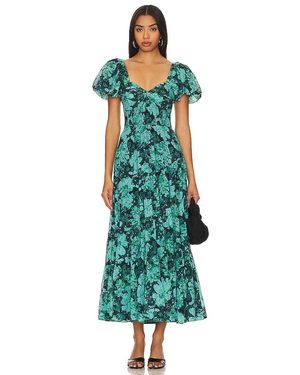 Free People Sundrenched ミディ丈ドレス - グリーン