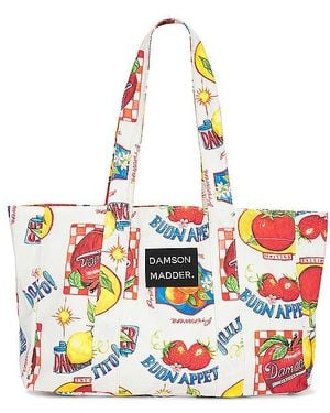 Damson Madder Bon Appetito Tote Bag - Red