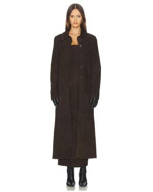 SRG Bruno Suede Coat - Black