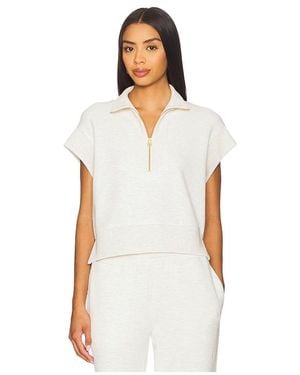 Varley Kelly Half Zip Sweatshirt - White