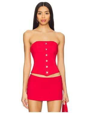 superdown Jordyn Corset Top - Red
