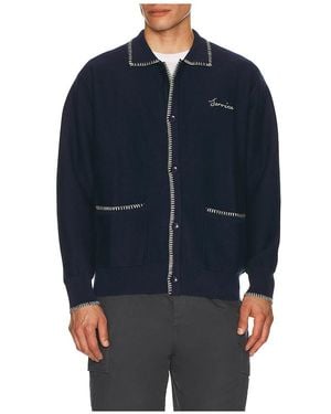 Service Works Cárdigan Blanket En Color Azul Marino Talla (También En M, S, Xl/1X)