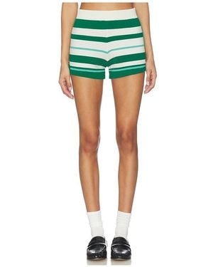 P.E Nation Retreat Stripe Knit Short - Green