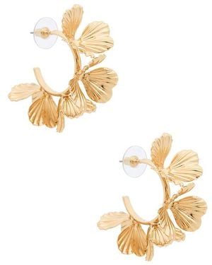 BaubleBar Fiorella フープイヤリング - メタリック