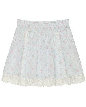 LoveShackFancy Tween Solena Skirt - White