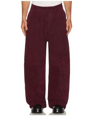 424 Daddy Corduroy Leather Trouser - Red