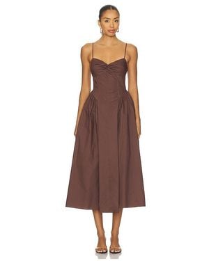 Nia Destene Dress - Brown