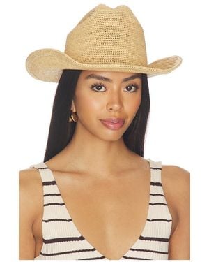 Brixton Odessa Straw Packable Cowboy Hat - Natural